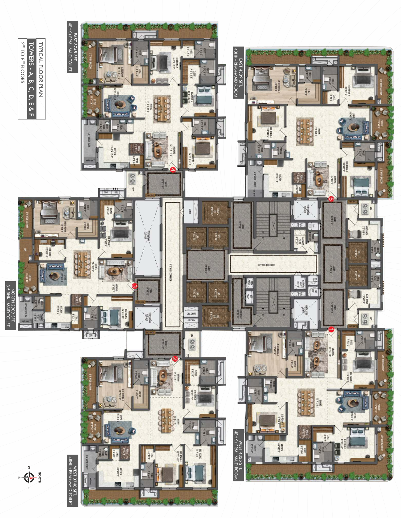 SSI | Fortune Suraj Bhan Grande Floor Plan